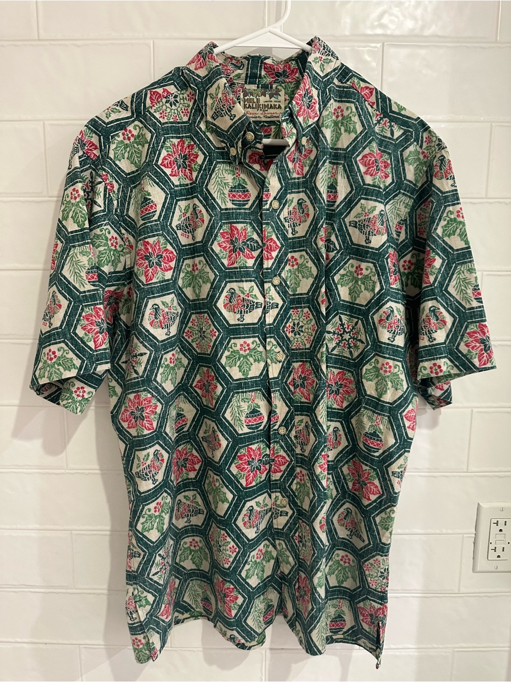 Reyn Spooner Mele Kalikimaka Limited Issue Christmas 2012 Hawaiian Shirt XL